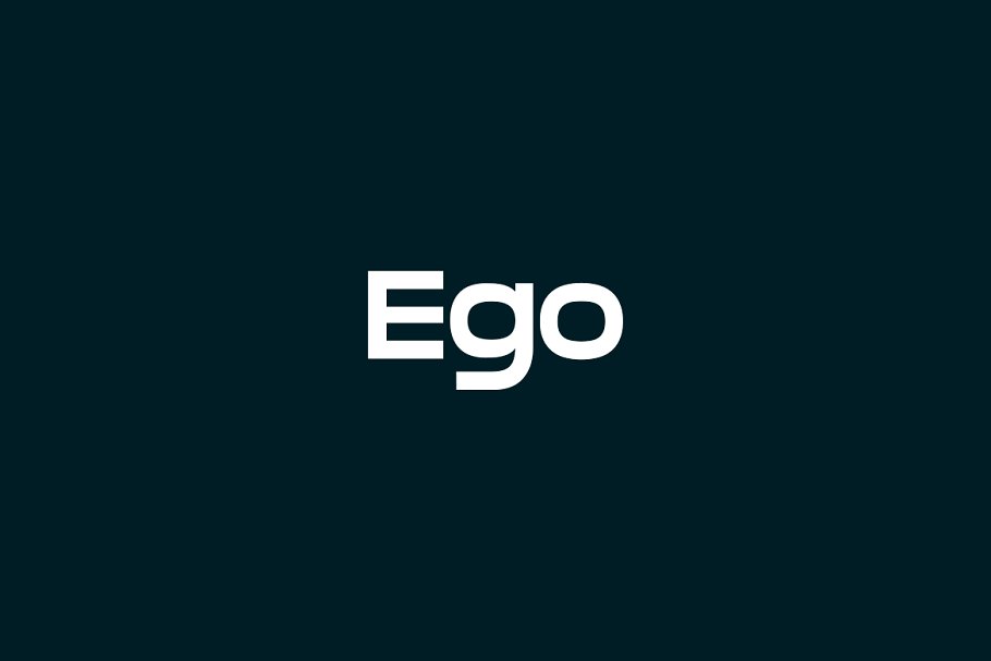 Schriftart Ego